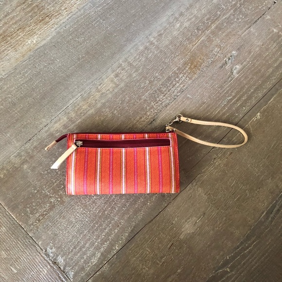 Striped Coach Wristlet Wallet - Picture 2 of 5